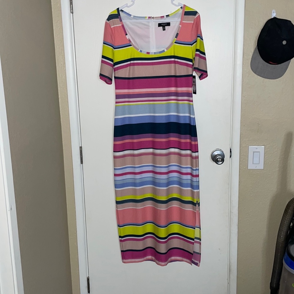 Guess colorblock maxi dress NWT 12